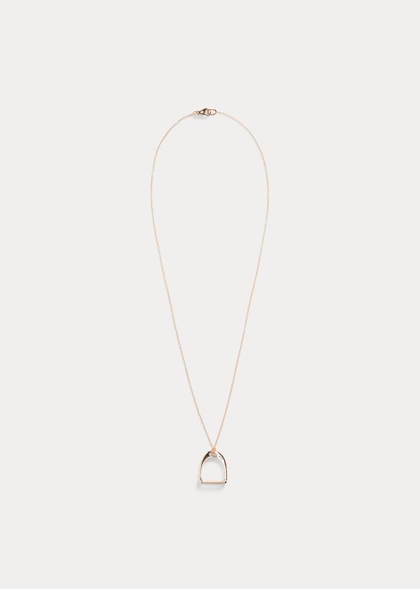 Women's Ralph Lauren Polished 18K Necklace | 617584OXY